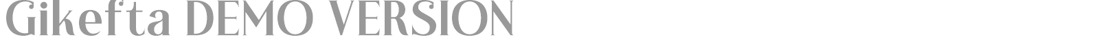 Gikefta font preview
